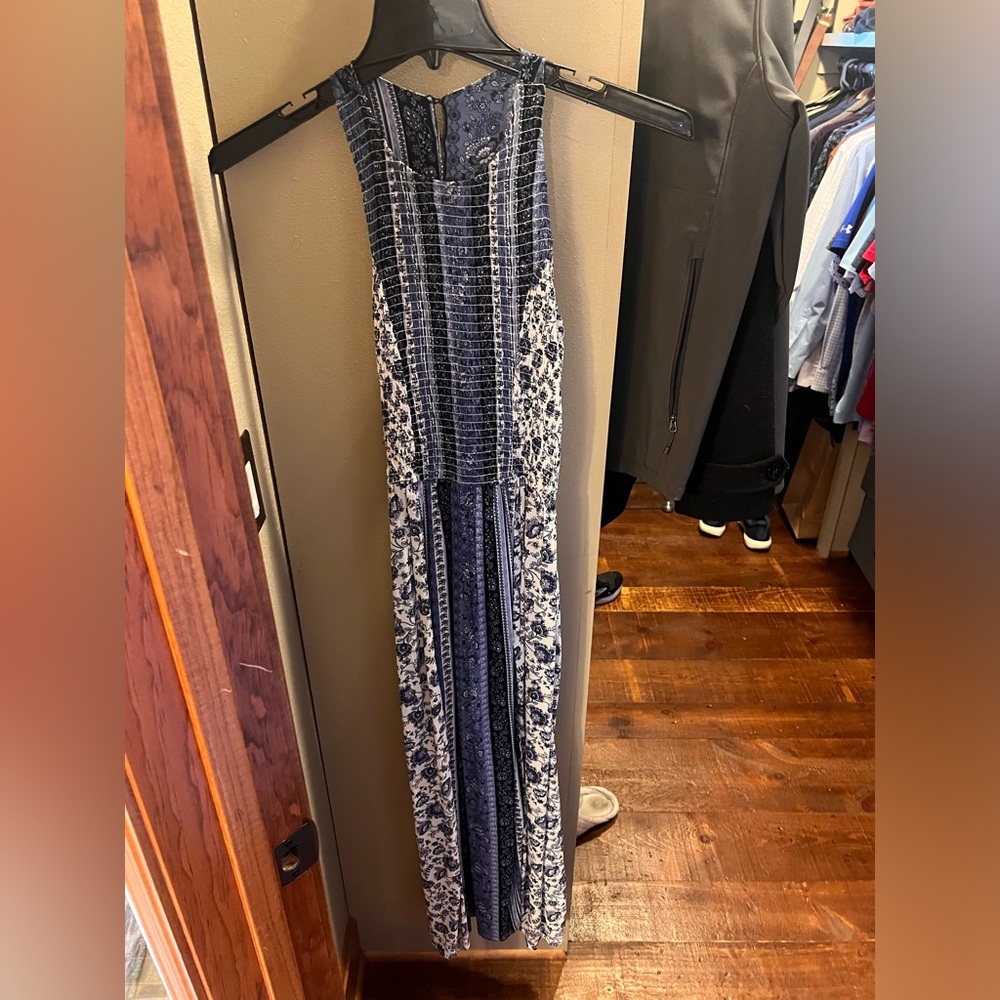 Blue Foral Maxi Dress